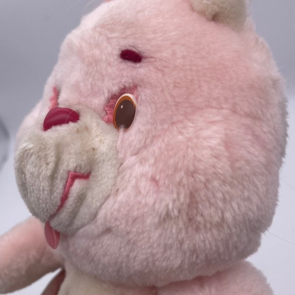 CHEER BEAR Vintage 1983 Kenner Care Bears 13" Plush Stuffed Toy PINK Rainbow - Picture 4 of 14
